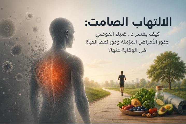 الالتهاب الصامت: كيف يفسر د. ضياء العوضي جذور الأمراض المزمنة ودور نمط الحياة في الوقاية منها؟