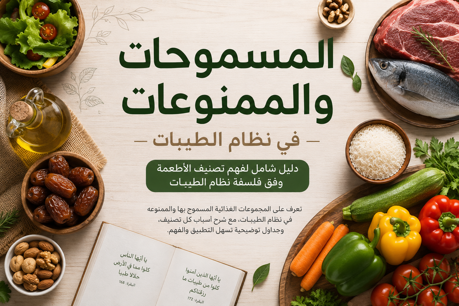 المسموحات والممنوعات في نظام الطيبات: الدليل الشامل وفق منهج ضياء العوضي