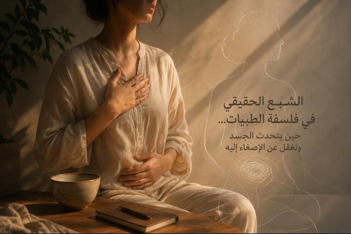 الشبع الحقيقي في فلسفة الطيبات... حين يتحدث الجسد ونغفل عن الإصغاء إليه