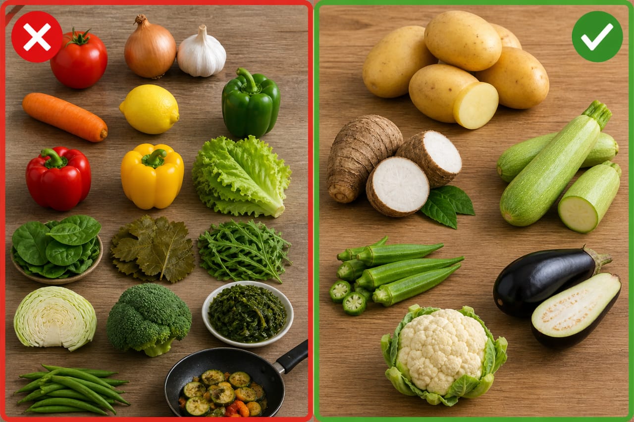 الخضروات في نظام الطيّبات: بين المنع والتصنيف الغذائي